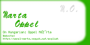 marta oppel business card